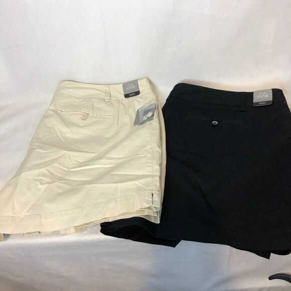 Mossimo lot of 2 Low Rise Slim - the hip and thigh Chino Shorts size 24W      WS - Picture 1 of 8